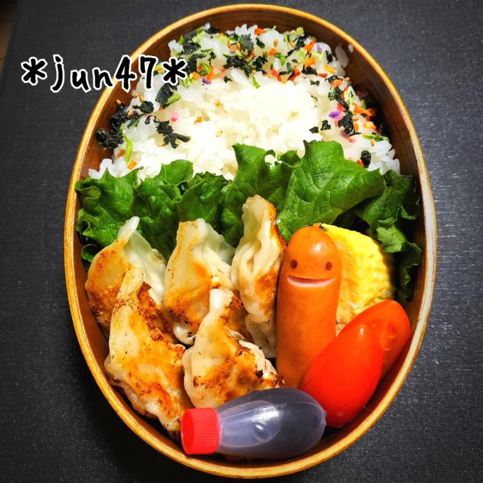 本日のゆる弁□　餃子弁当　20230308