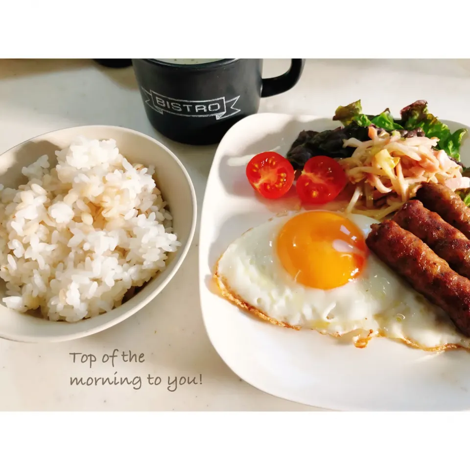 Snapdishの料理写真:本日の朝ごはん。|aki_puさん