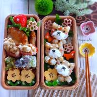 🌸🐕️柴犬おにぎり弁当🌸