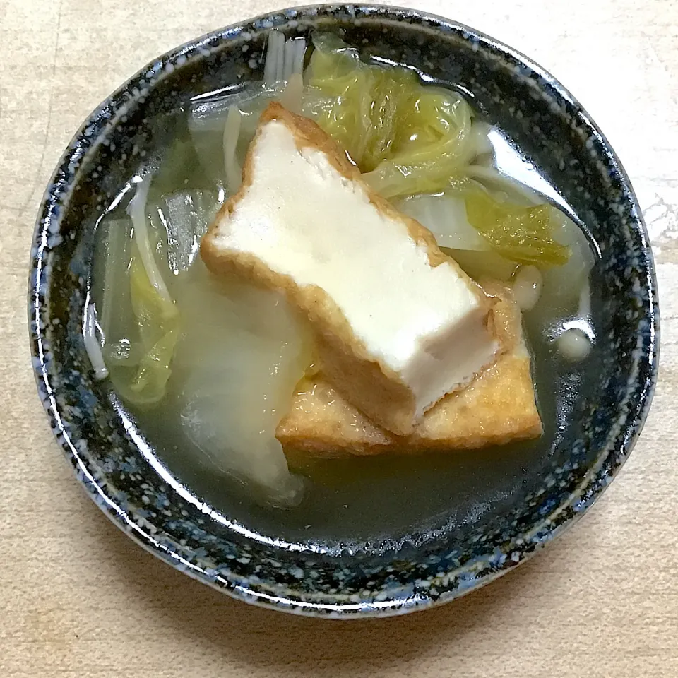 厚揚げと白菜のあっさり煮|春の日さん