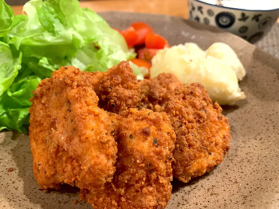 鶏ムネ肉唐揚げ|いちごさん