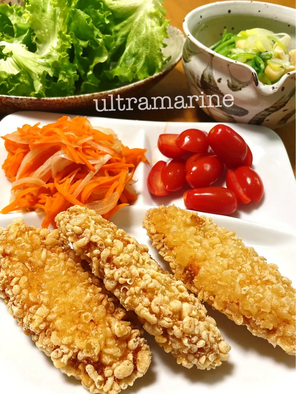 Snapdishの料理写真:＊楽したい日。チキン南蛮ごはん＊|ultramarineさん