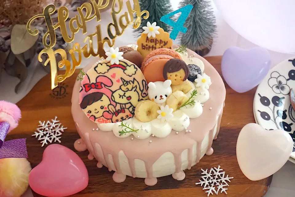 末っ子 4th birthday cake|az.さん