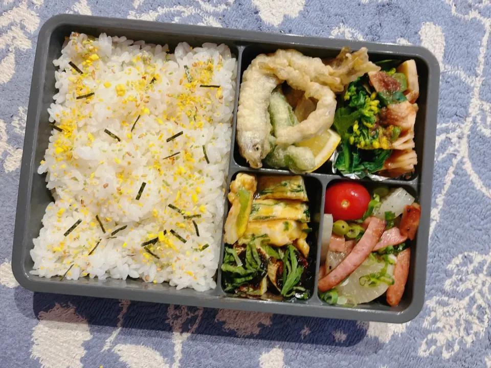 わかさぎのチーズフリットのお弁当|とぴさん