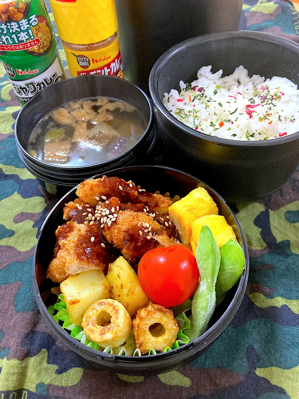 ジャガイモとチクワのカレーマヨ和え弁当|SaDaさん