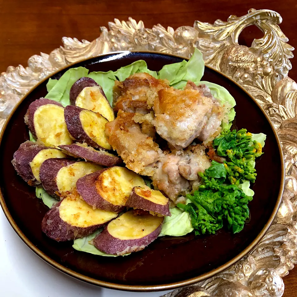 唐揚げ＊春野菜添え🥗|henryさん