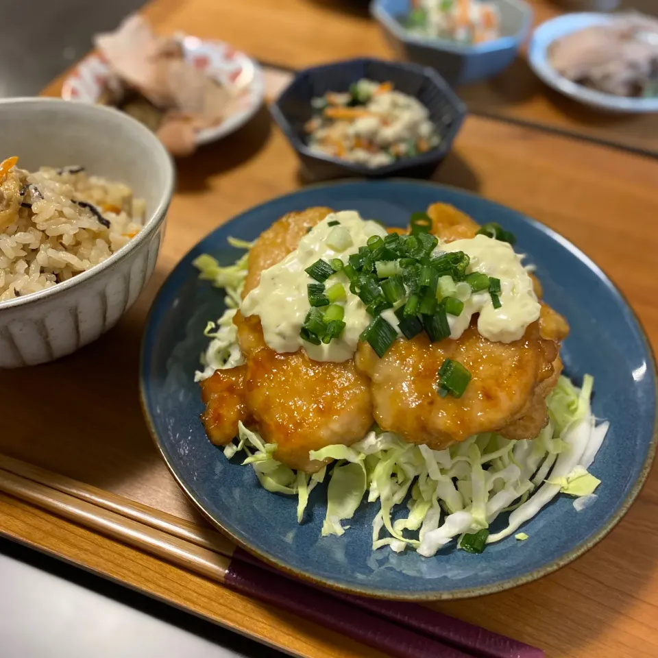 タルタル照り焼きチキン|ちぐあささん