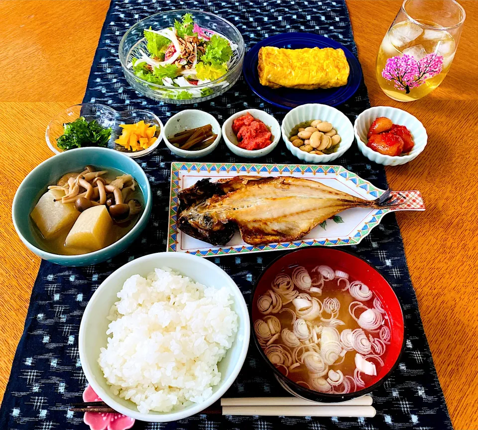 Snapdishの料理写真:鯵と出汁巻き玉子の和定食|Emi Mikadoさん