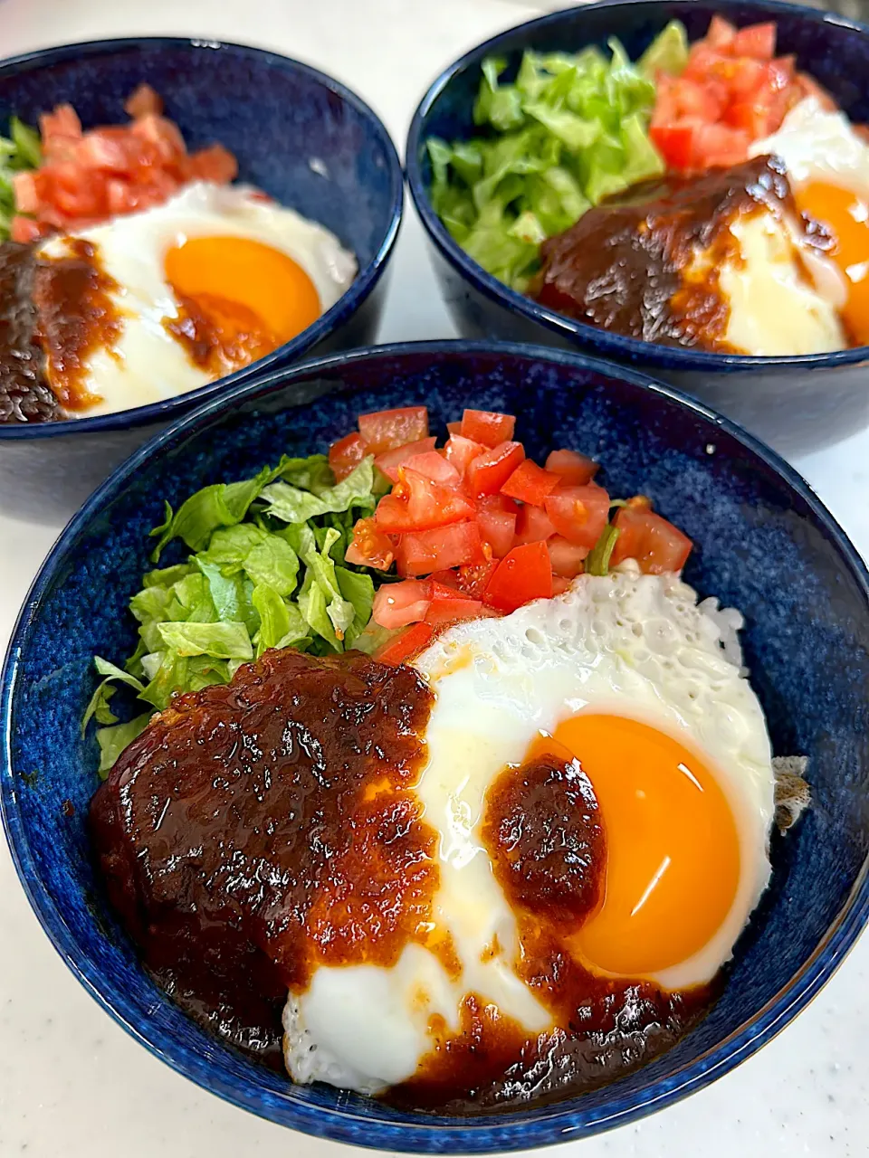 夕飯の残りでロコモコ丼。|ゆーこ。さん