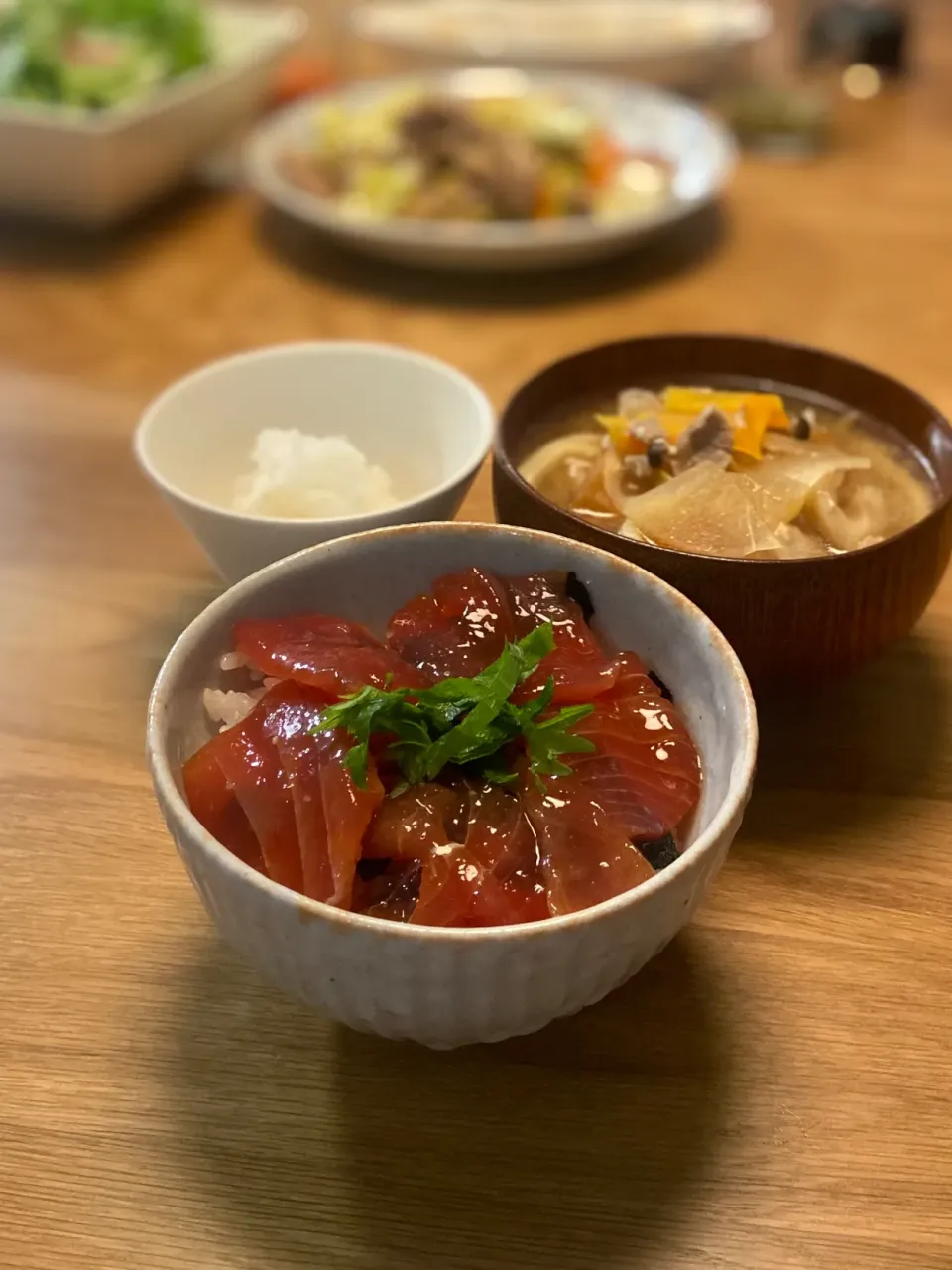 3/11の夕食　鮪漬丼|yoneさん