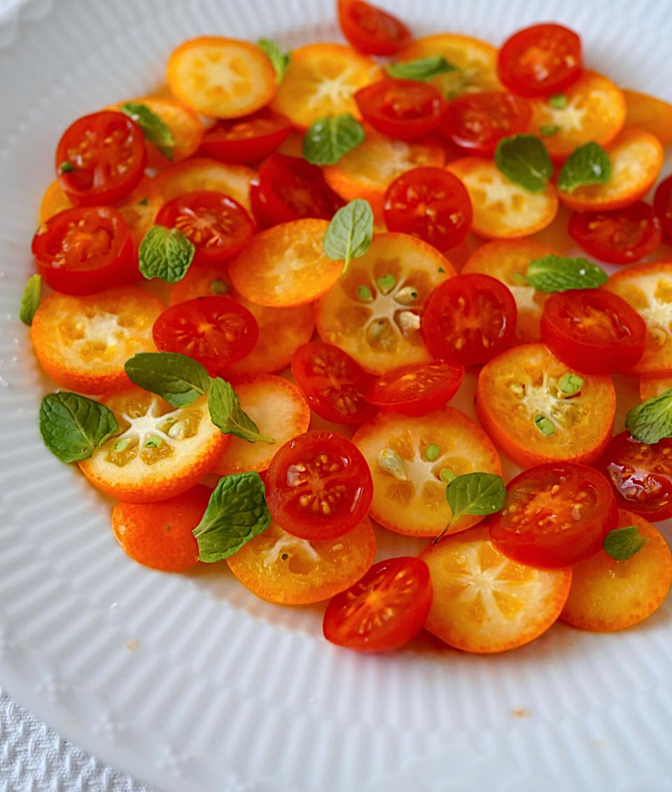 金柑とプチトマトのサラダ