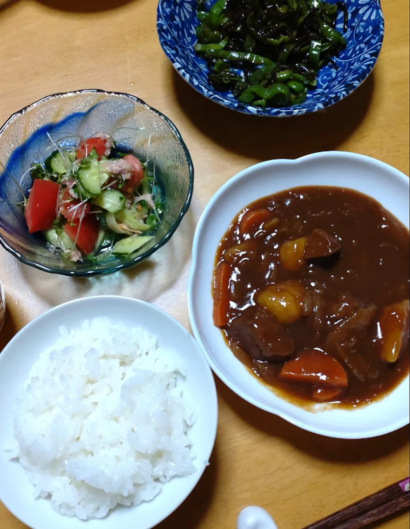 Snapdishの料理写真:晩ごはん|しまだ ちえこさん