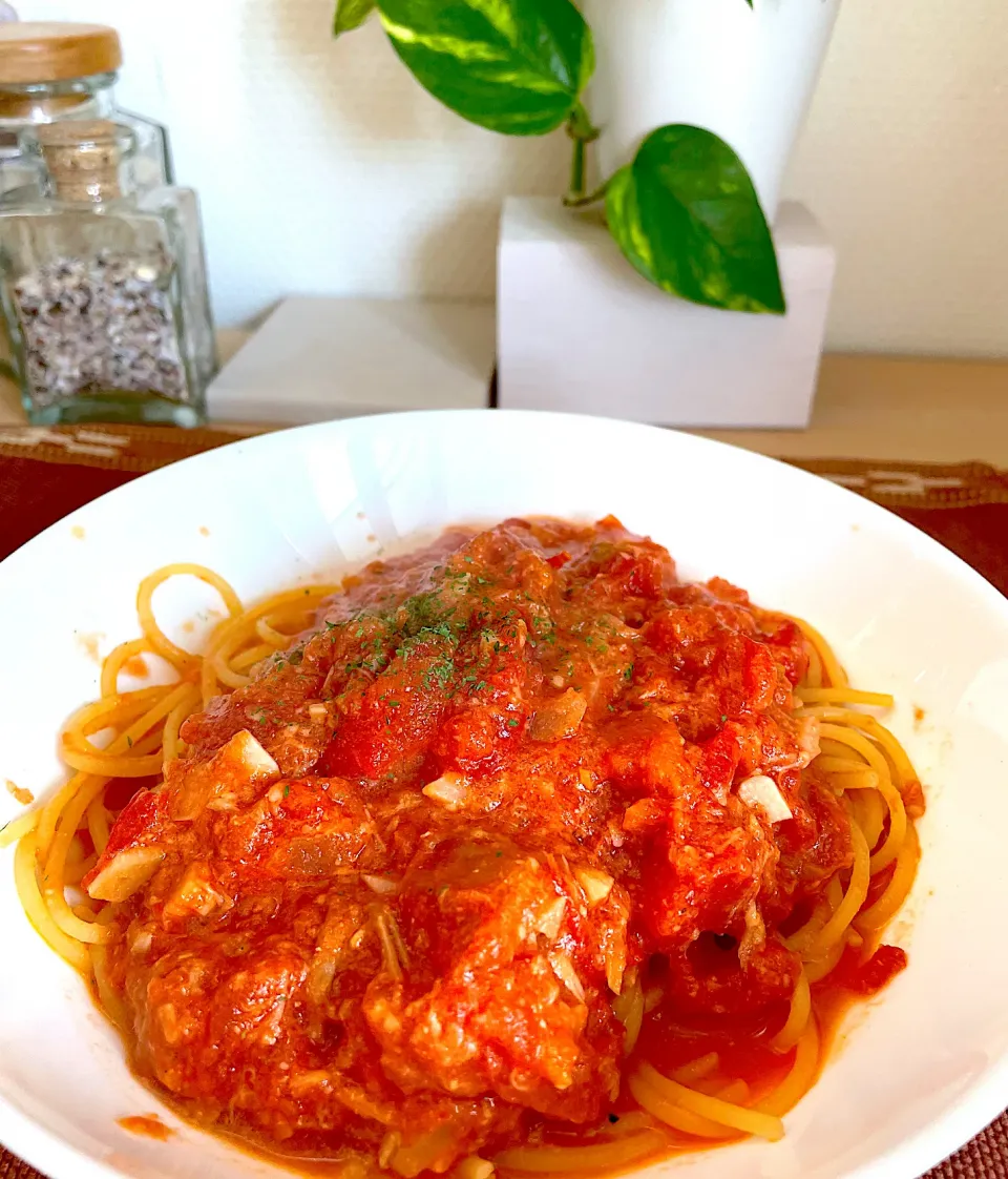 トマトとツナのパスタ🍝|だまさん