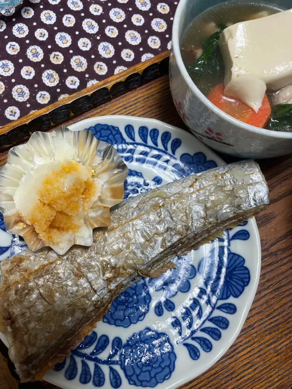 太刀魚の塩焼きと鶏鍋|わこさん