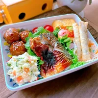 Snapdishの料理写真:さばの彩りお弁当～♪♪|なつきさん