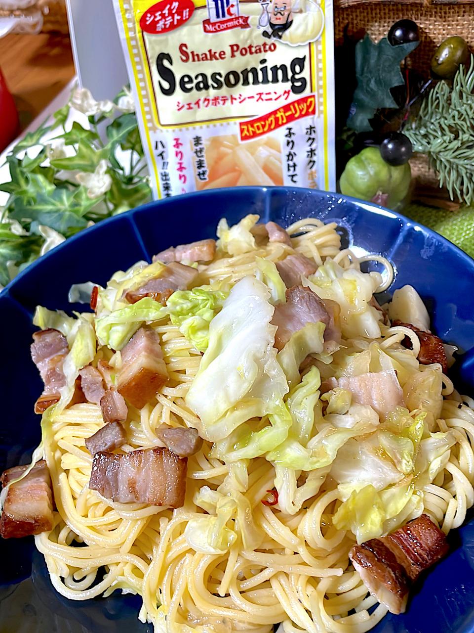 キャベツペペロンチーノ