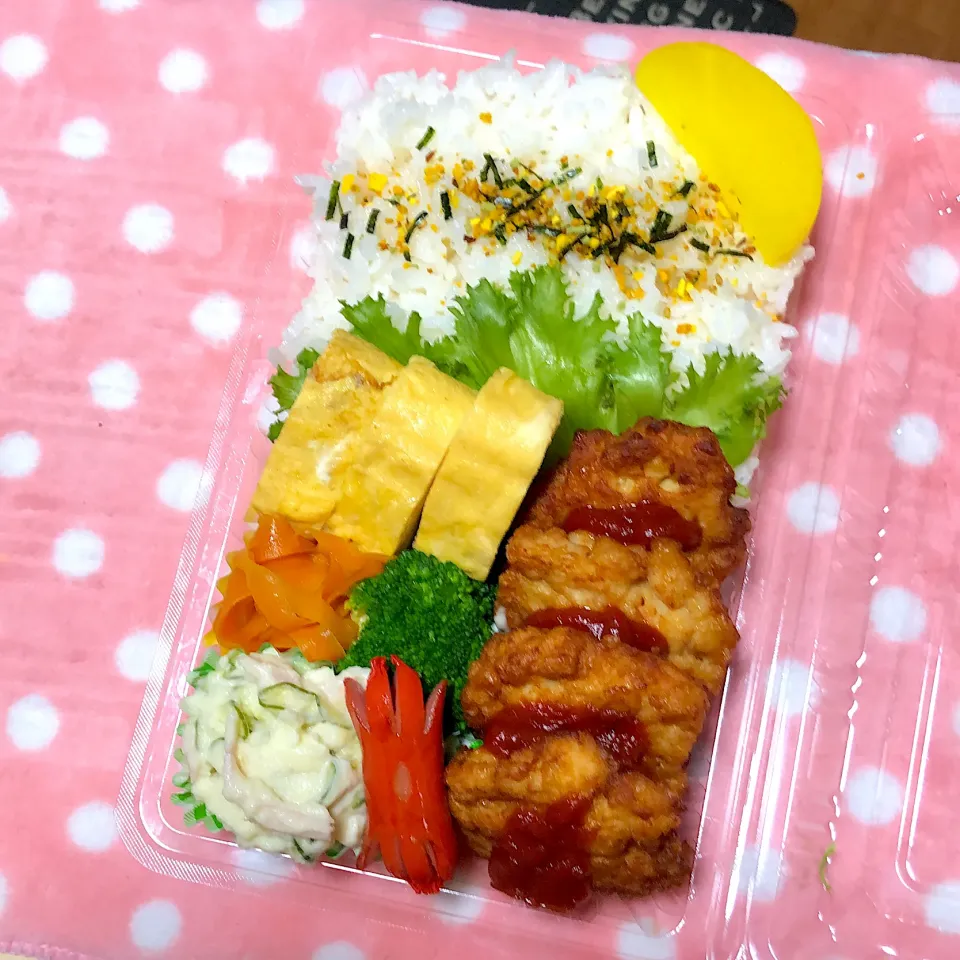 Snapdishの料理写真:#鶏むね肉ナゲット弁当#手作り弁当|魅耜さん