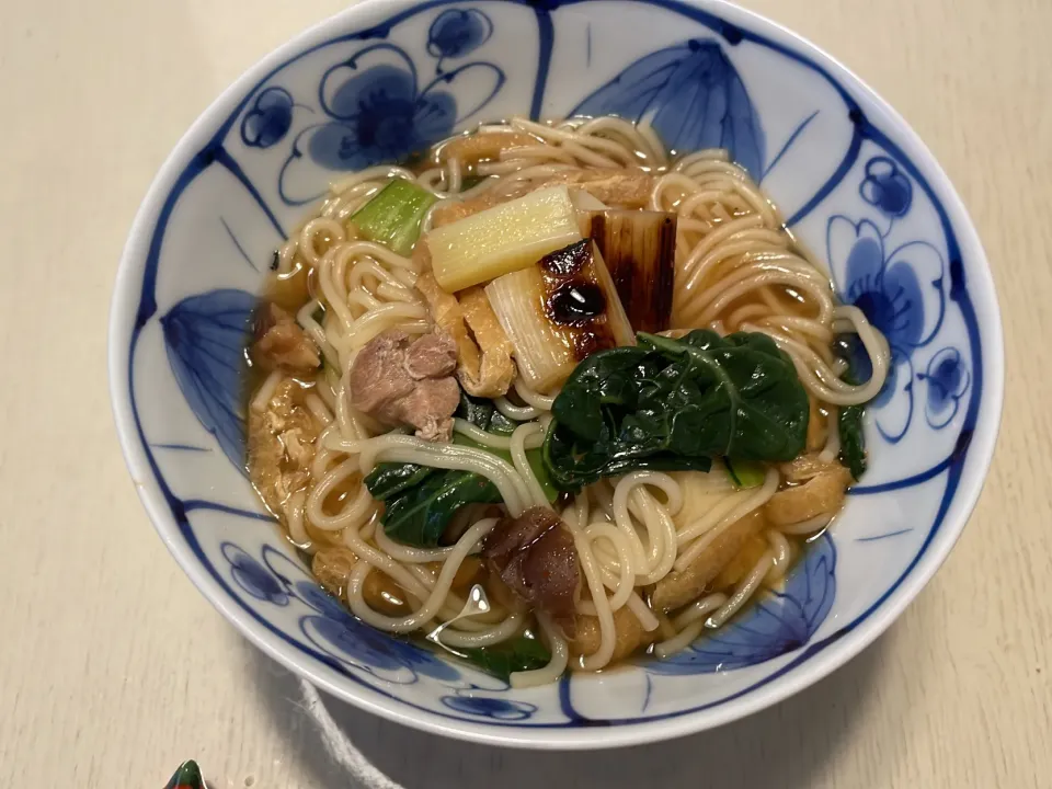 Snapdishの料理写真:焼きネギと小松菜のうどん|ランタさん