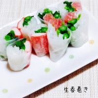 切ったら巻くだけ♬生春巻き