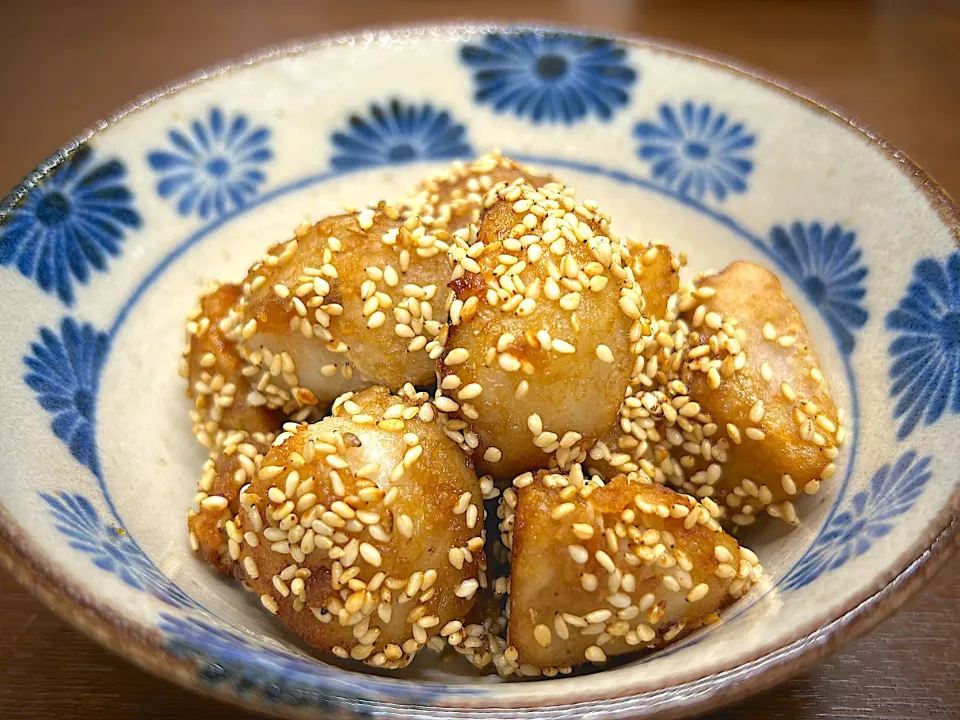 里芋の揚げ炒め煮|みほままこさん