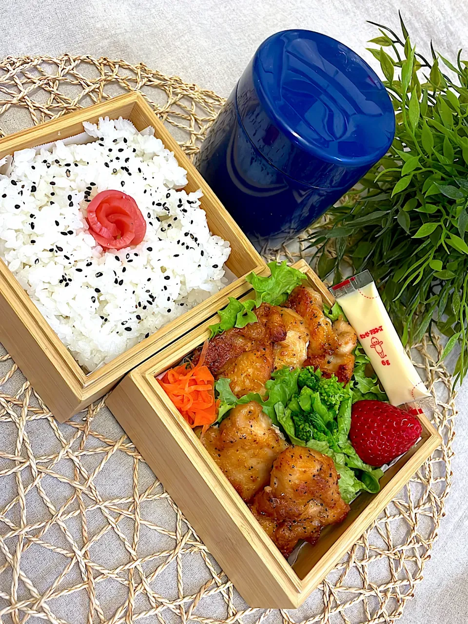 チキチキの素弁当🍱|ayuさん