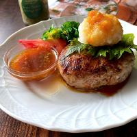 寒こうじで和風ハンバーグ~with青切り塩たんかんソース