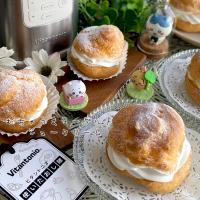 ビタントニオヨーグルトメーカー♡ヨーグルトシュークリーム