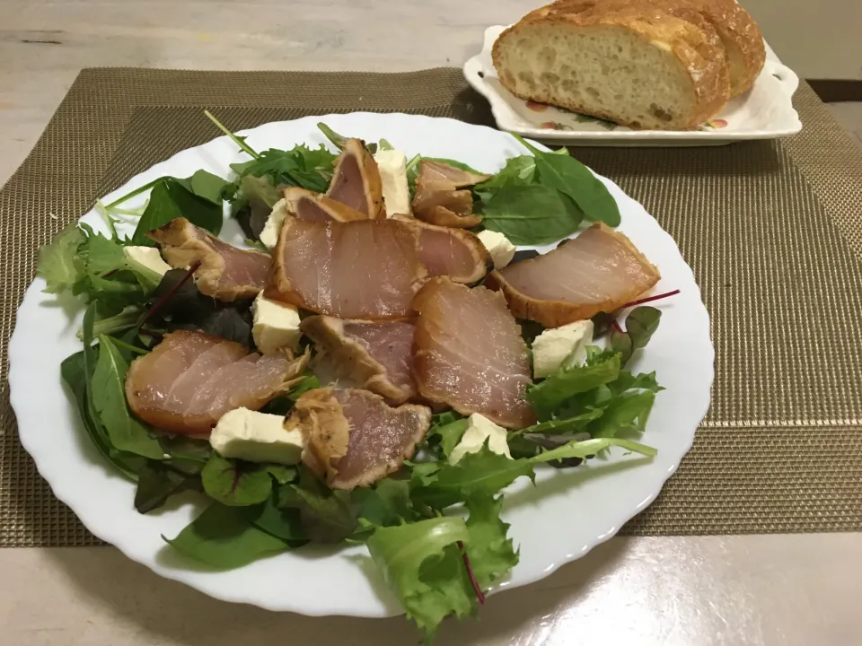 びんちょう炙り焼きサラダ仕立て|ももさん