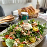 「食卓を紡ぐおたより便」より青切り塩たんかんドレッシングでサラダ🥗