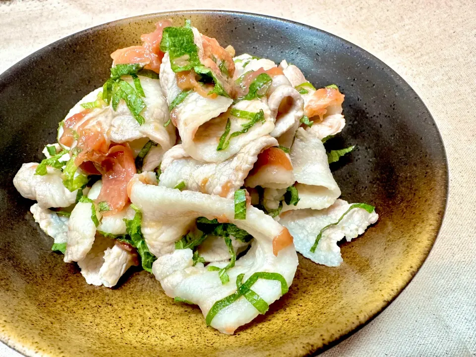 豚しゃぶ梅干し和え🍴|HALさん