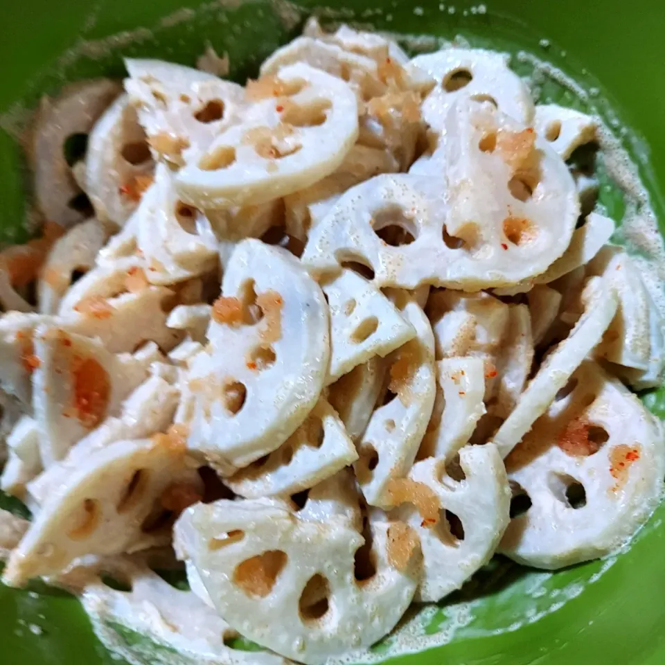 れんこんの明太マヨネーズあえ|あかね空さん