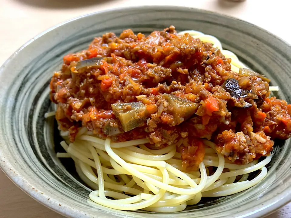 野菜たっぷりミートソースパスタ|ちゃちゃさん