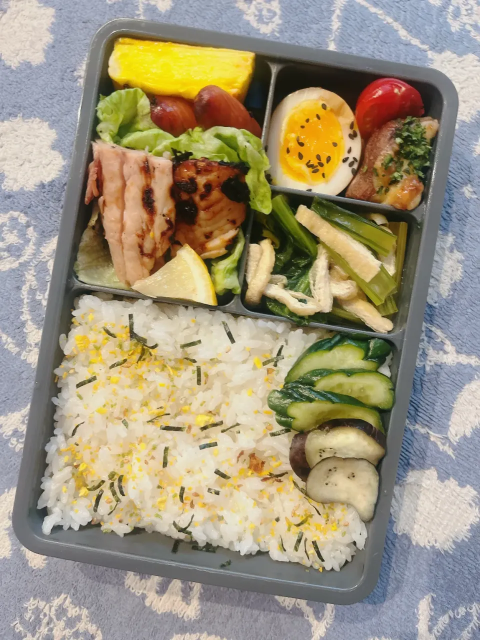 ウマズラハギの味噌漬け焼きのお弁当|とぴさん