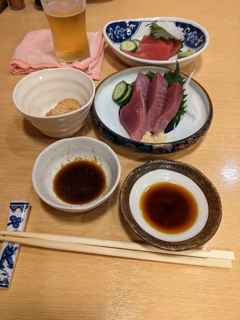 近所の居酒屋で先ずは🍺と初カツオ他|Tarou  Masayukiさん