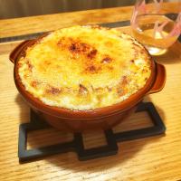 カリフラワーのポタージュリメイクのグラタン