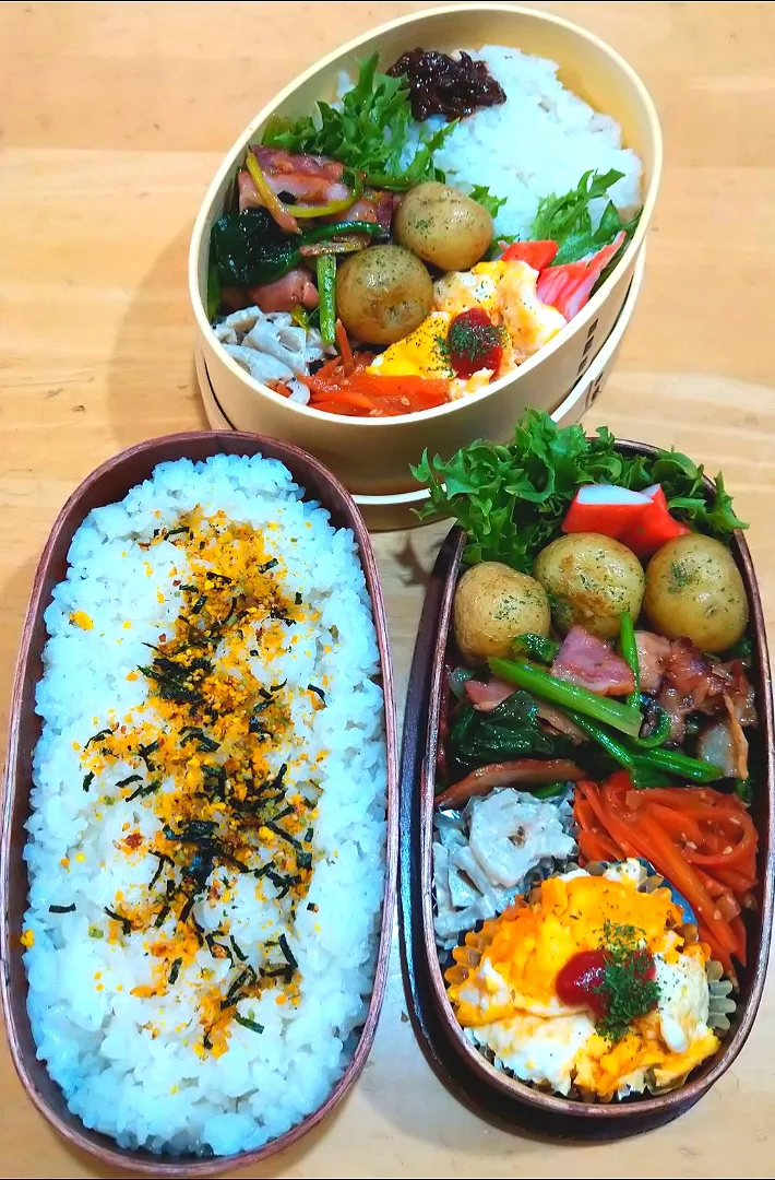 ほうれん草のベーコン炒め弁当|NOZUさん