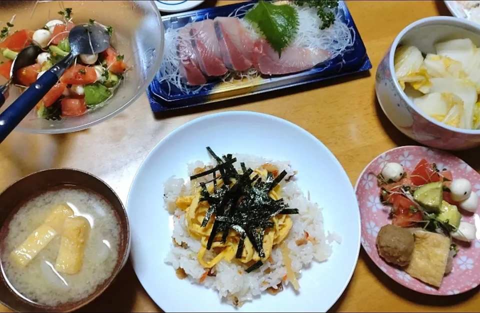 Snapdishの料理写真:晩ごはん|しまだ ちえこさん