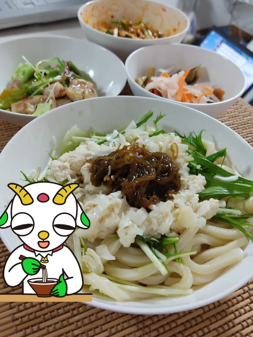 冷やしもずくうどん|Rピージャーさん