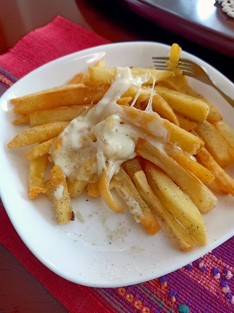 Snapdishの料理写真:Homemade Cheesy Fries 🍟🤤|An'leeさん