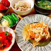 ⭐️野菜厚揚げきのこ餡掛け⭐️