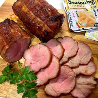 漬け込んで焼くだけで本格焼豚(＾ω＾)～焼きあがり～　ゆず七味&ストロングガーリック風味