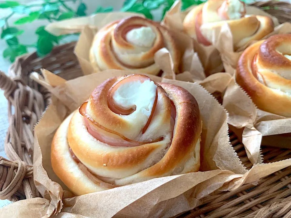 お花パン💐ポテトシーズニング【チーズ胡椒】|いちごさん