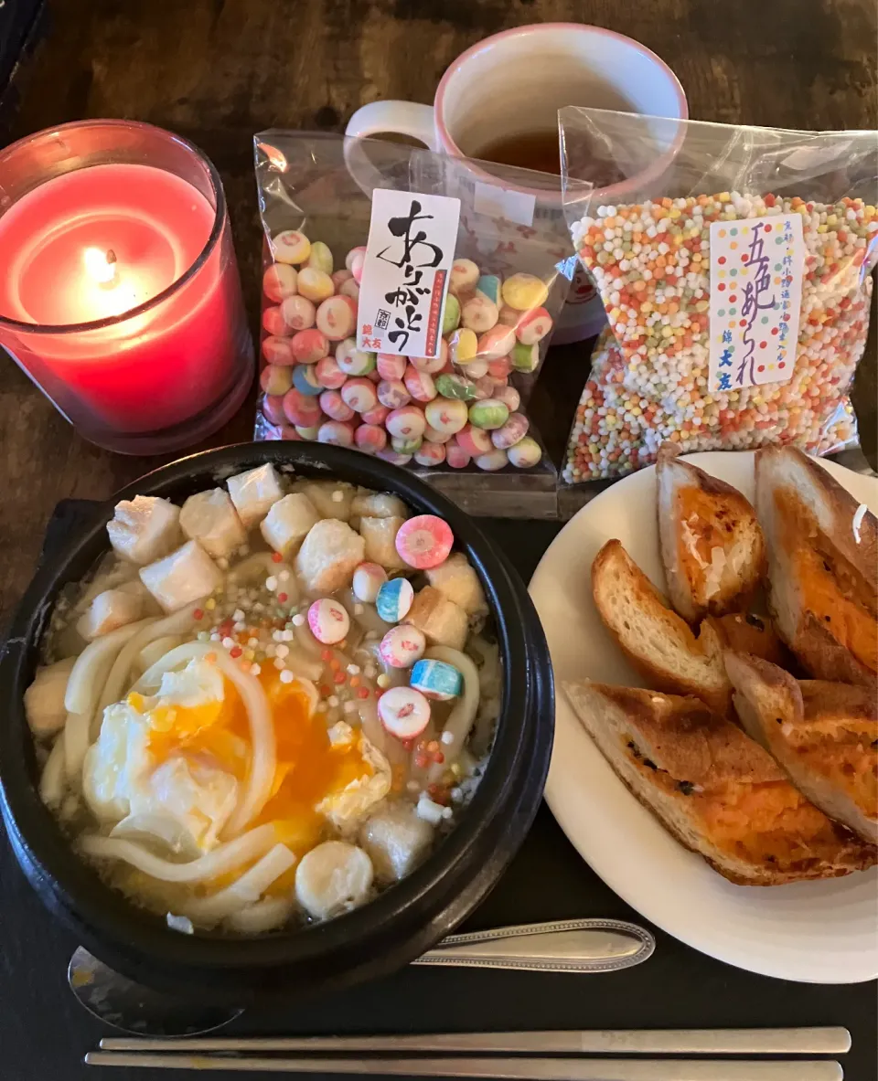 カラフルな麩がたっぷりの鍋焼きうどん|Atsuko Munakataさん