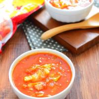 【ミートソースのリメイク】キャベツのトマトスープ風のレシピ