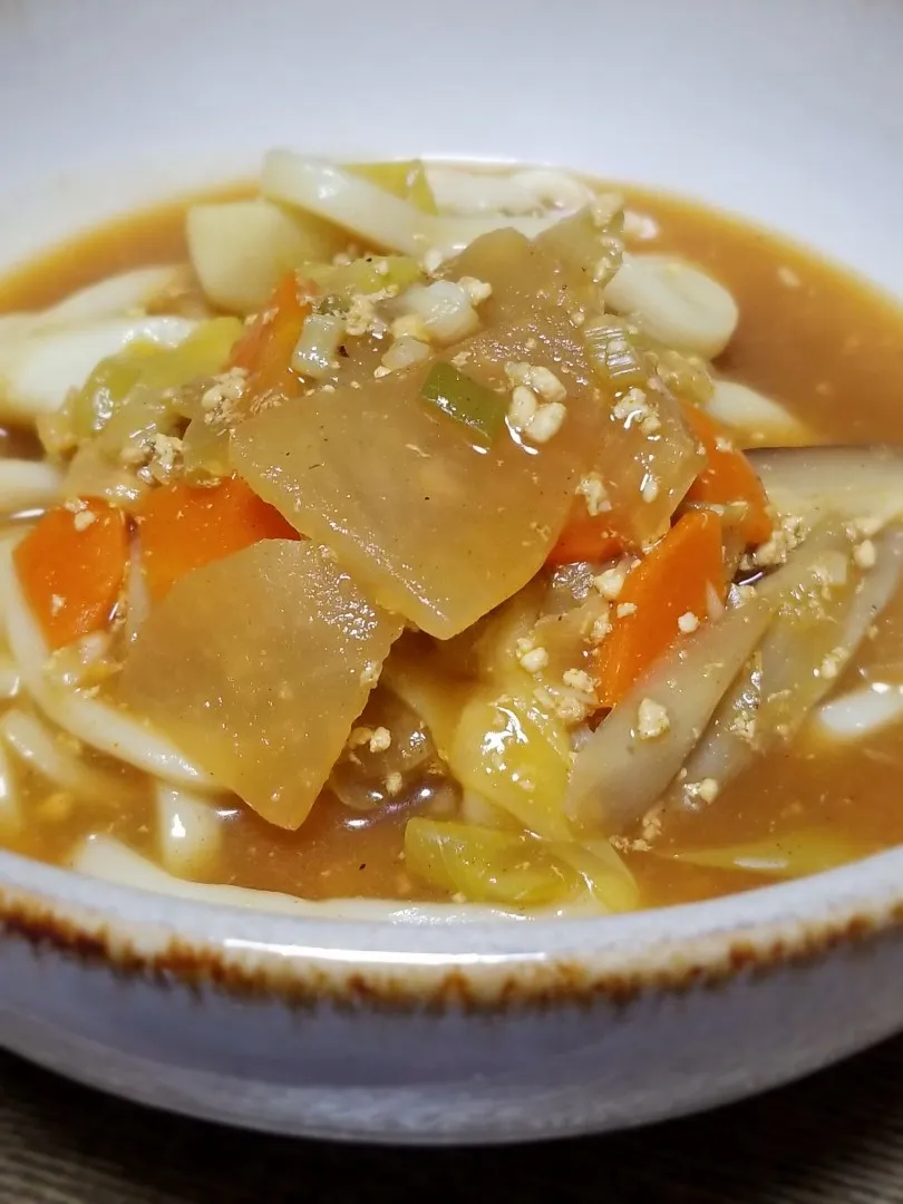 冷凍野菜deカレーうどん|ぱんだのままんさん