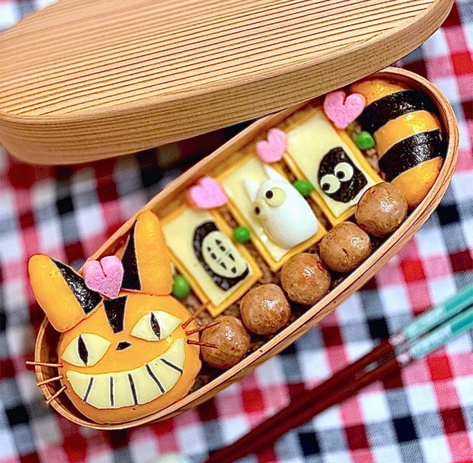 ネコバス弁当😊『ネコバスに乗ってみたかったカオナシ』という妄想〜😙