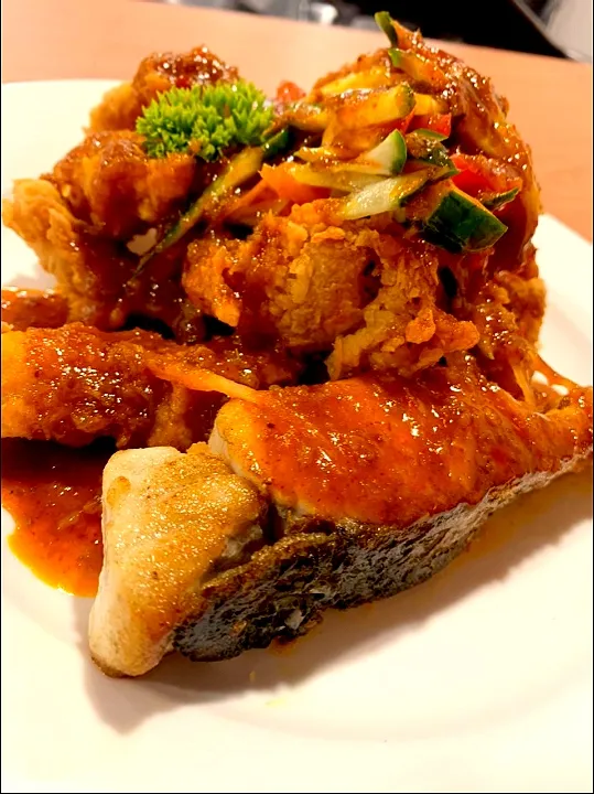 Snapdishの料理写真:sea bass nyonya sauce|Chenさん