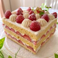 苺🍓のスクウェアケーキ