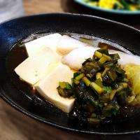 鱈のにら醤油掛け