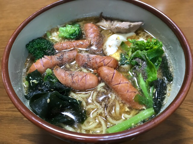 マルちゃん正麺🍜、醤油味❗️(*^ω^*)💫